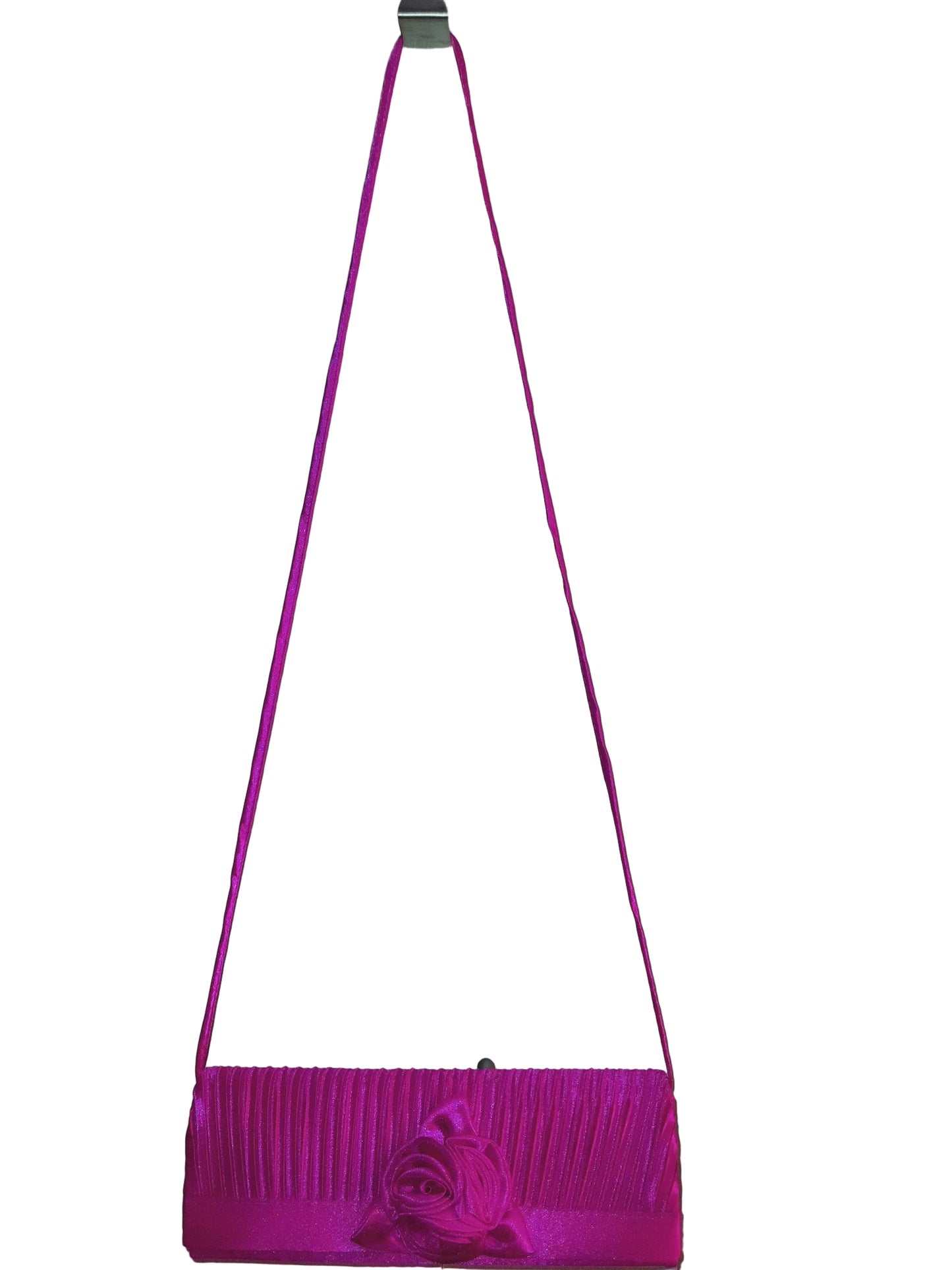Pochette de soirée fleur triangle