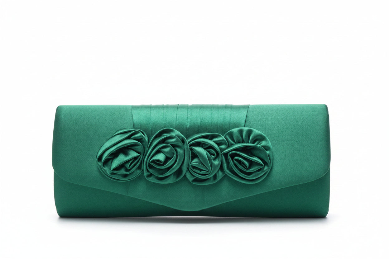 Pochette de soirée 4 fleurs.