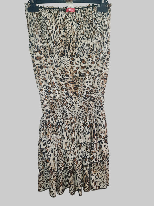 Robe bustier léopard